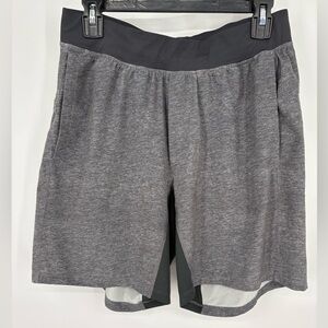 Lululemon Men’s Gray/Charcoal Gray Running Shorts